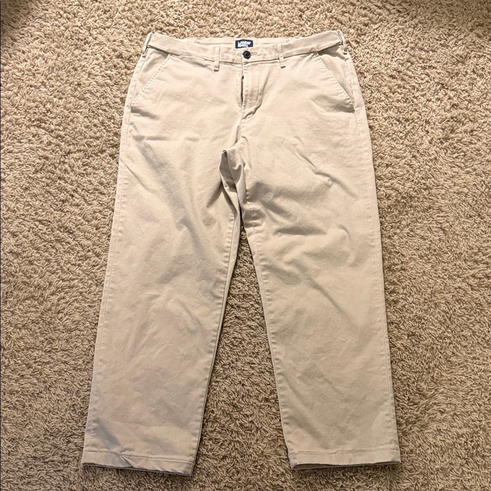 Lands' End Men's Khaki Chinos
